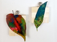 Journey into Creativity Colourful Leaf Wall Art
